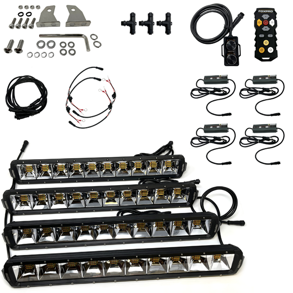 FOXPRO Mudcutter 4 Pack Bowfishing Lights